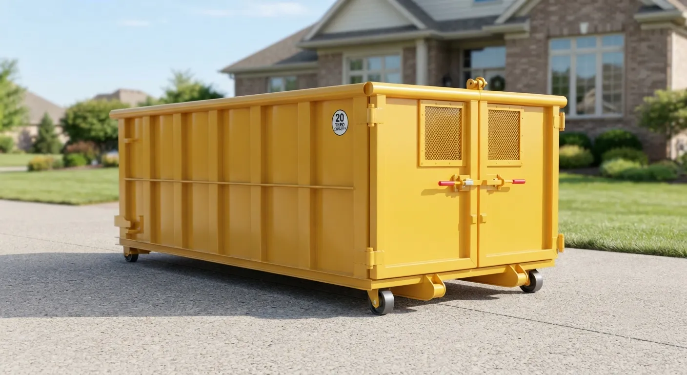 10 yard dumpster rental from our Compton fleet