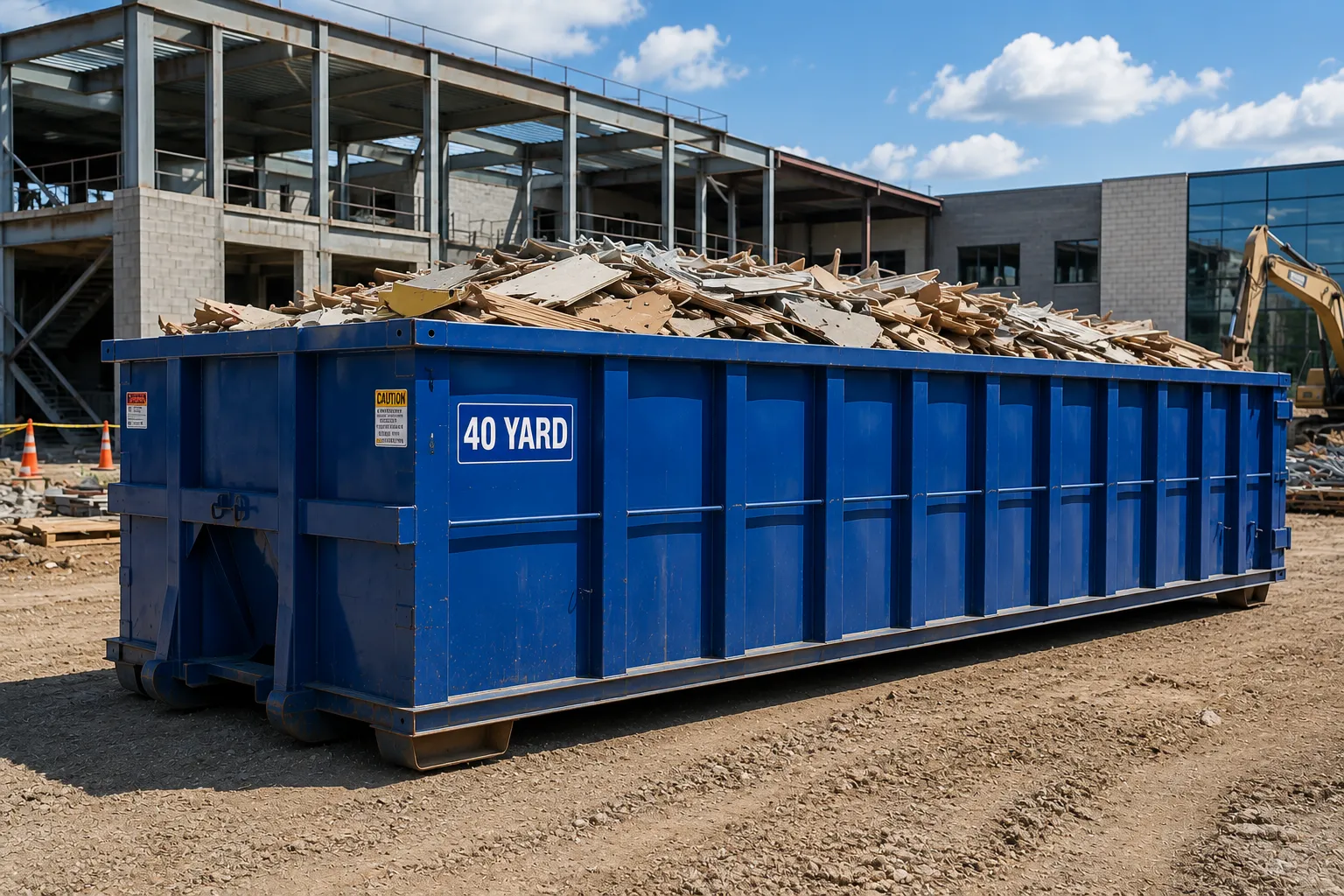 40 yard dumpster rental from our Compton fleet